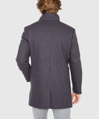 Wool Blend Three-Quarter Length Car Coat