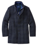Plaid Wool Jacket with Removable Bib