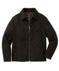 Wool Blend Waist-Length Bomber Jacket