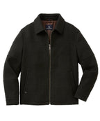 Wool Blend Waist-Length Bomber Jacket
