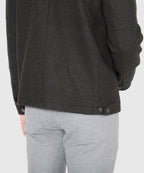 Wool Blend Waist-Length Bomber Jacket