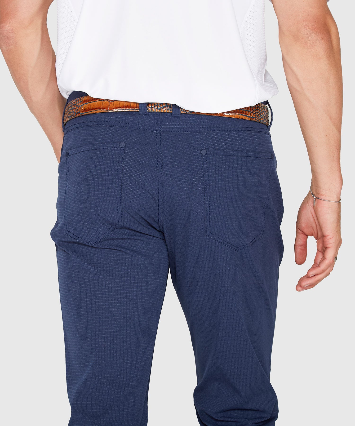 Micro-Perforated Performance Five-Pocket Pant