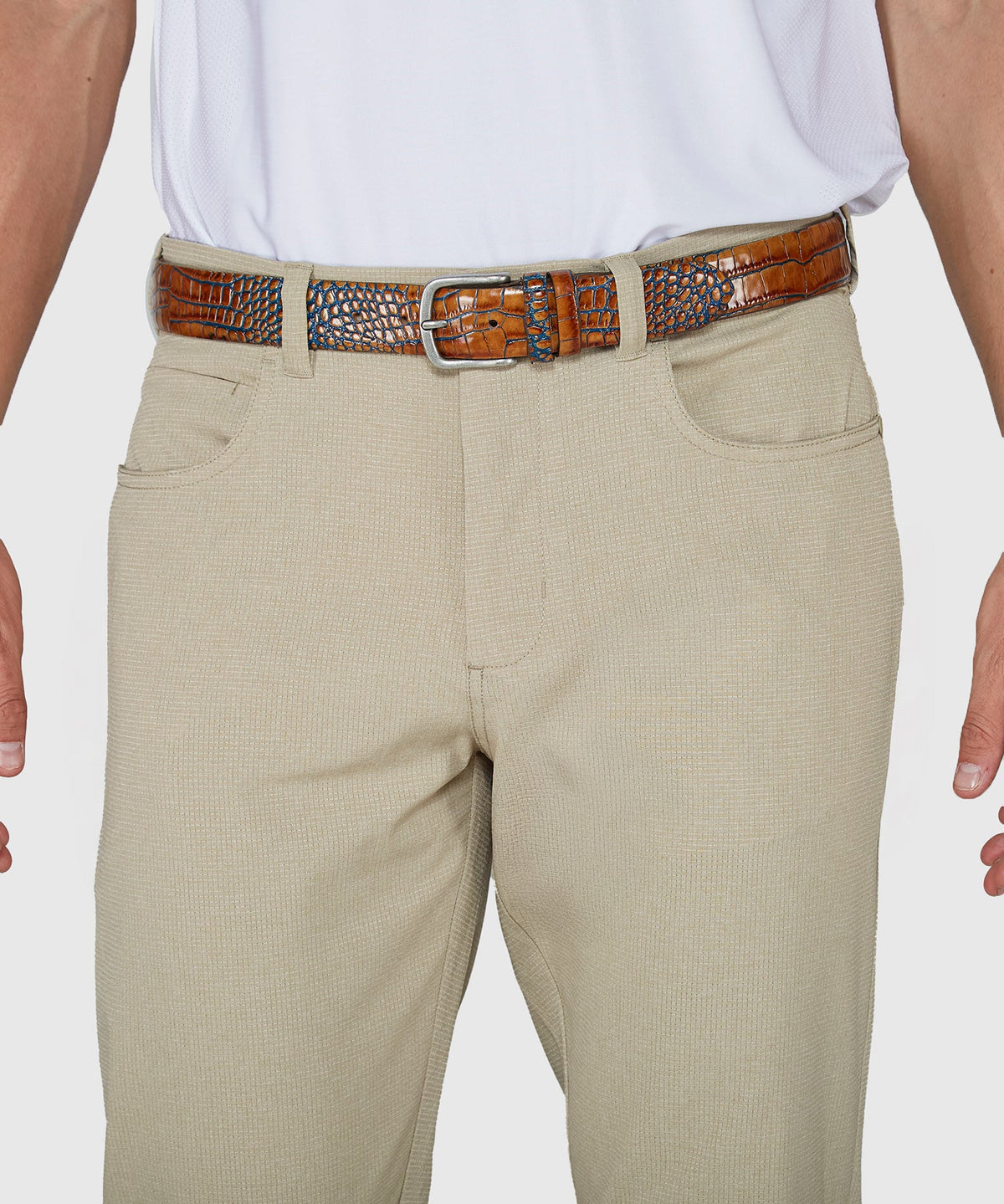 Micro-Perforated Performance Five-Pocket Pant