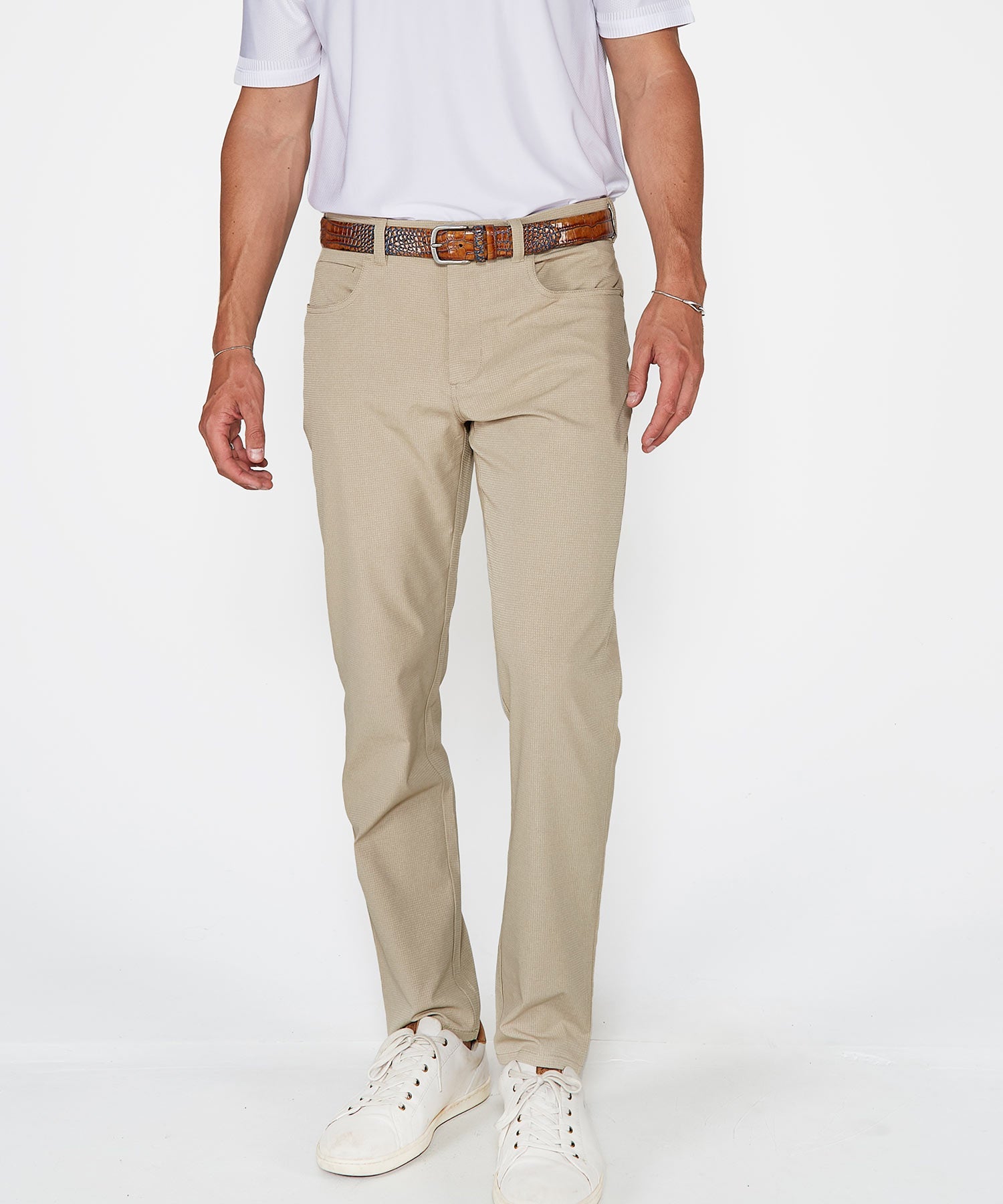 Micro-Perforated Performance Five-Pocket Pant