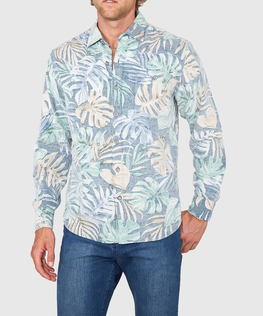 Long Sleeve Stretch Corduroy Sport Shirt