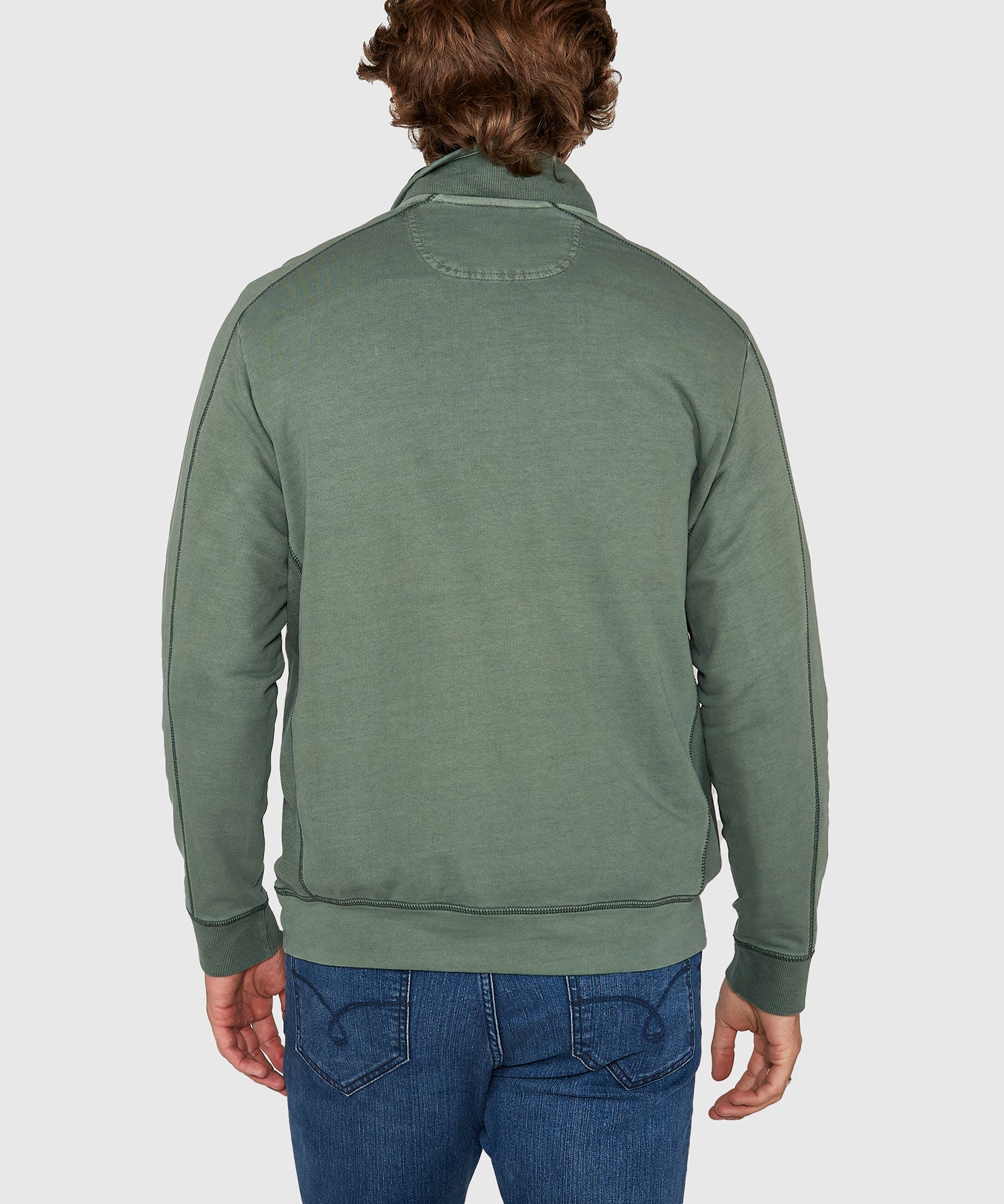 French Terry Half-Zip Pullover