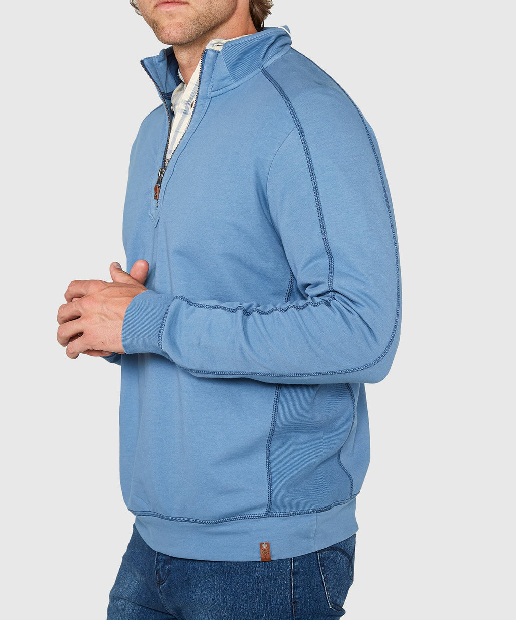 French Terry Half-Zip Pullover