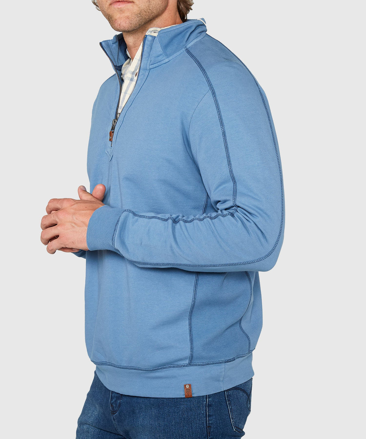 French Terry Half-Zip Pullover