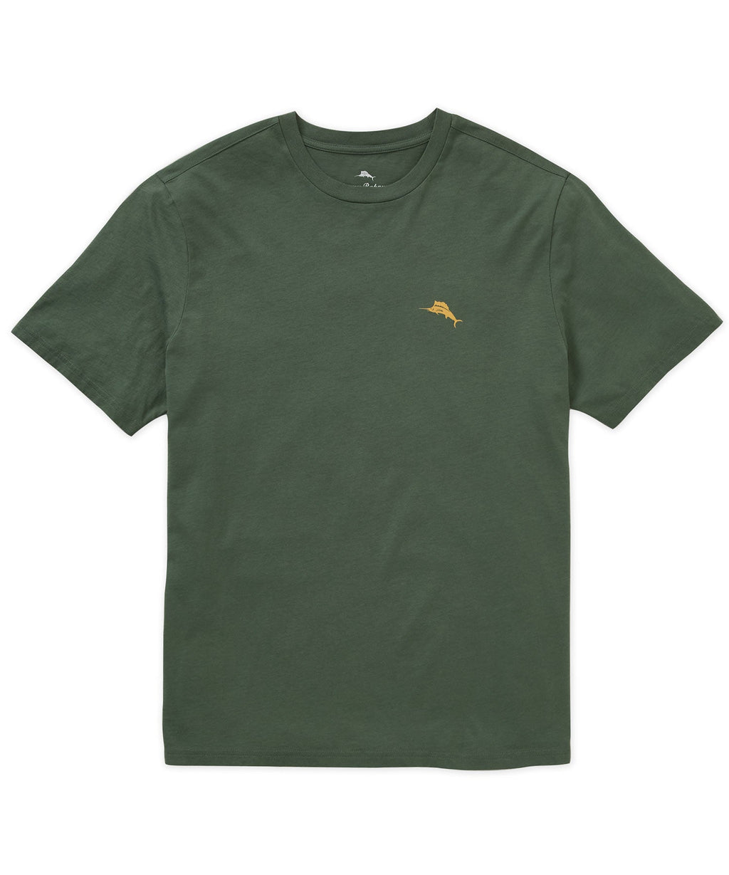 Short Sleeve Printed T-Shirt – Dark Jade