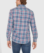 Long Sleeve Plaid Sport Shirt – Blue/Red