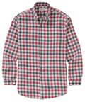 Long Sleeve Plaid Sport Shirt – Navy/Red