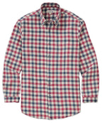 Long Sleeve Plaid Sport Shirt – Navy/Red
