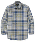 Long Sleeve Spread Collar Cotton Sport Shirt – Light Grey