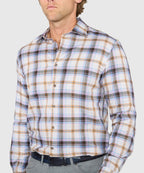 Long Sleeve Spread Collar Cotton Sport Shirt – Multi