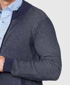 Zip Front Cardigan – Navy