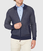 Zip Front Cardigan – Navy