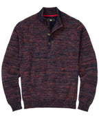 Chenille Button Mock Sweater