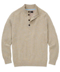 Chenille Button Mock Sweater