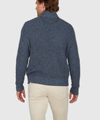 Tri-Color Quarter Zip Sweater