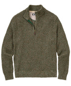 Tri-Color Quarter Zip Sweater
