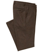 Flat Front Houndstooth Wool Blend Pant