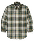 Long Sleeve Cotton Wool Plaid Sport Shirt – Sage