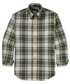 Long Sleeve Cotton Wool Plaid Sport Shirt – Sage