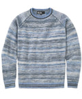 Brushed Alpaca Space Dye Crew Sweater – Blue Frost