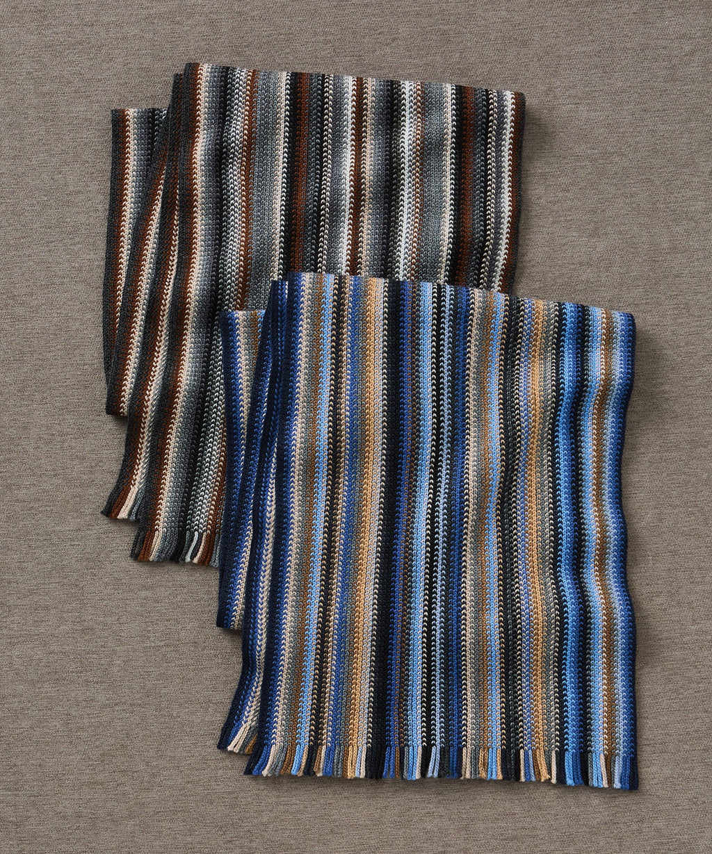 Multi Color Knit Wool Scarf