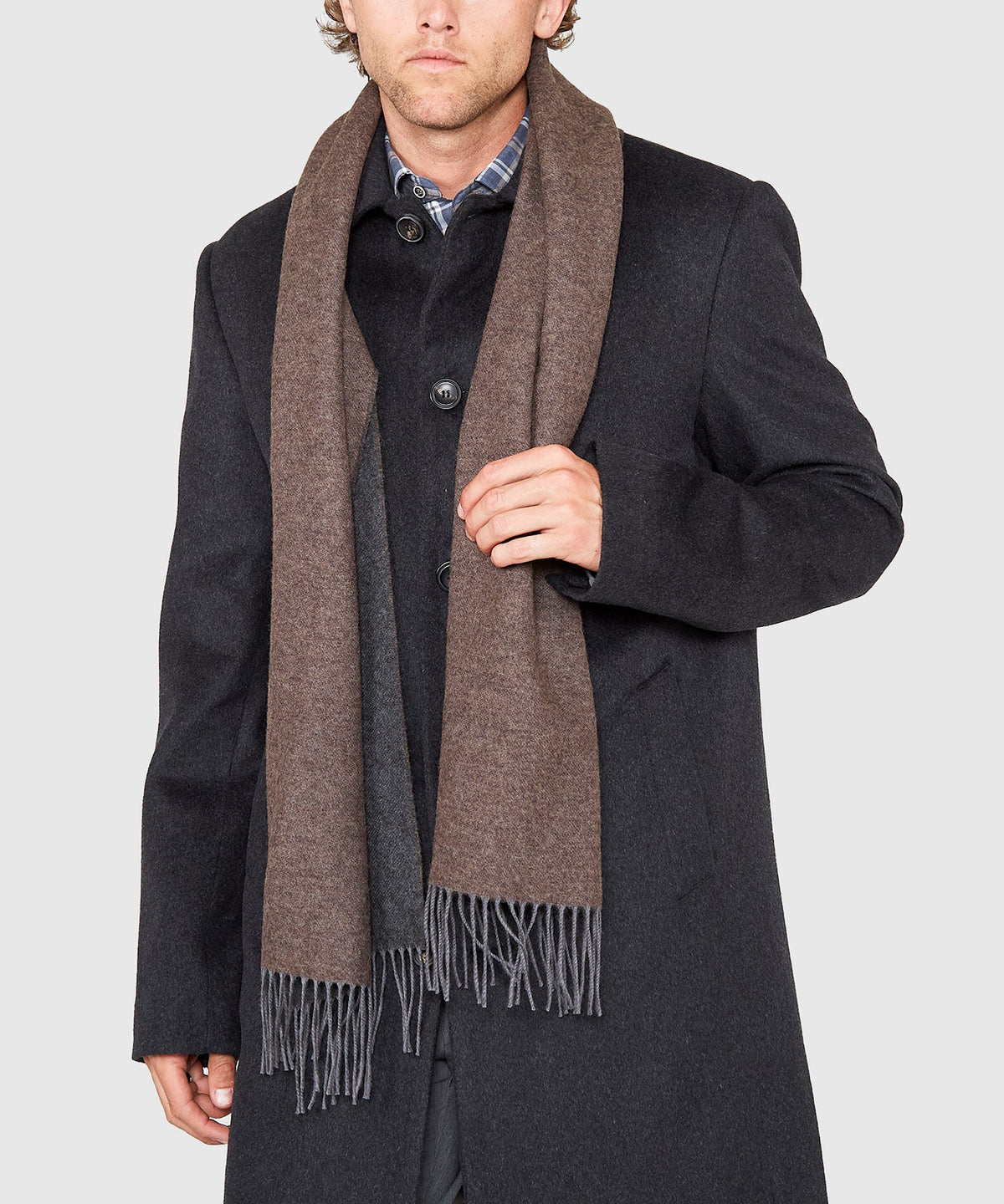 Reversible Merino Wool Scarf