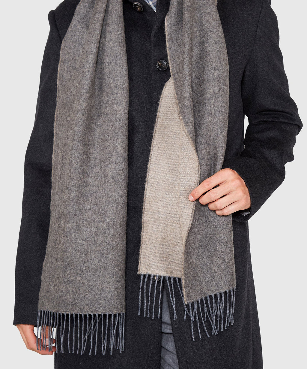 Reversible Merino Wool Scarf