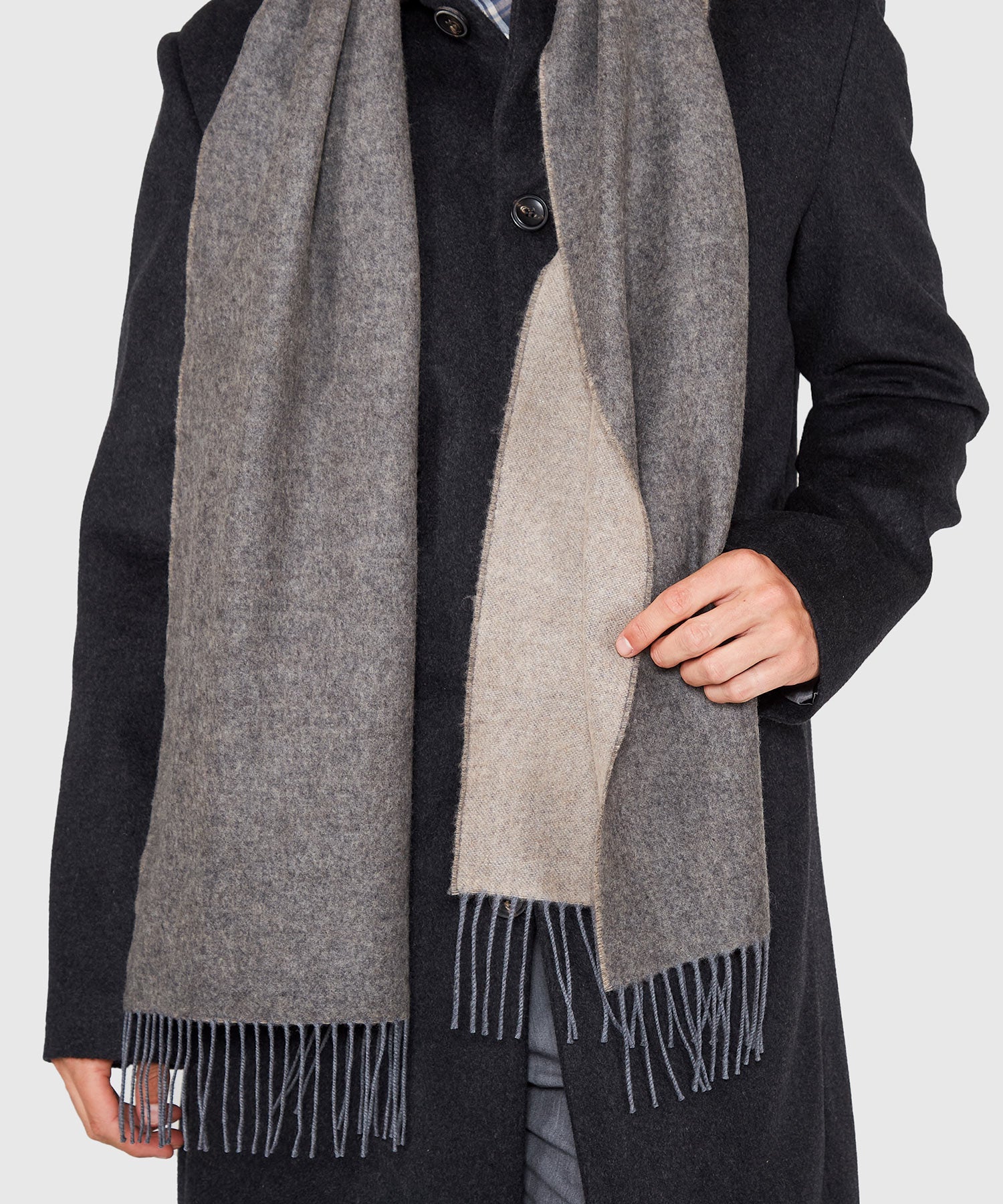 Reversible Merino Wool Scarf