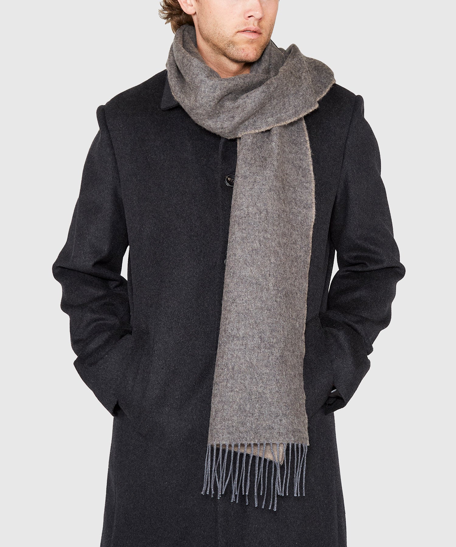 Reversible Merino Wool Scarf