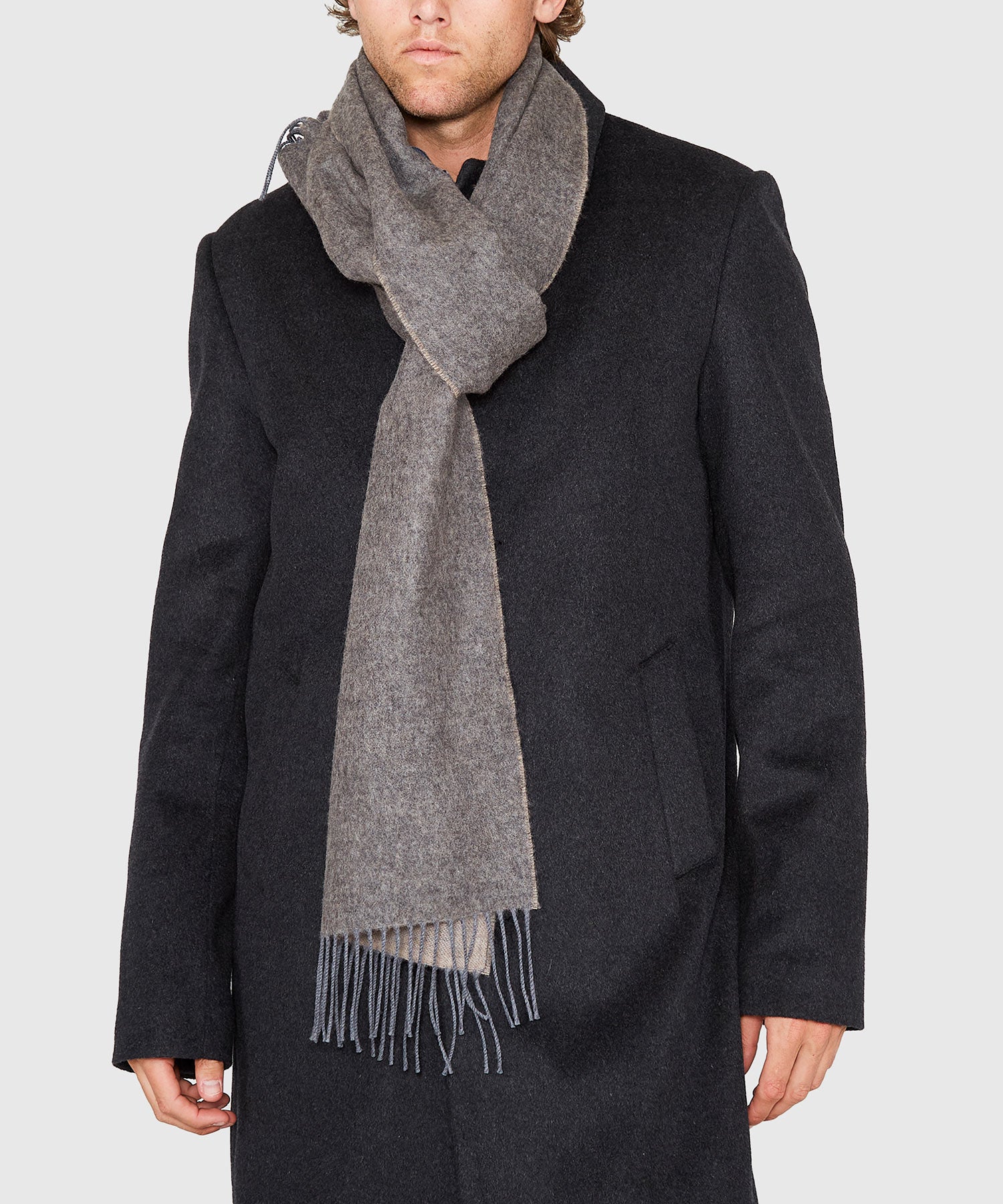 Reversible Merino Wool Scarf
