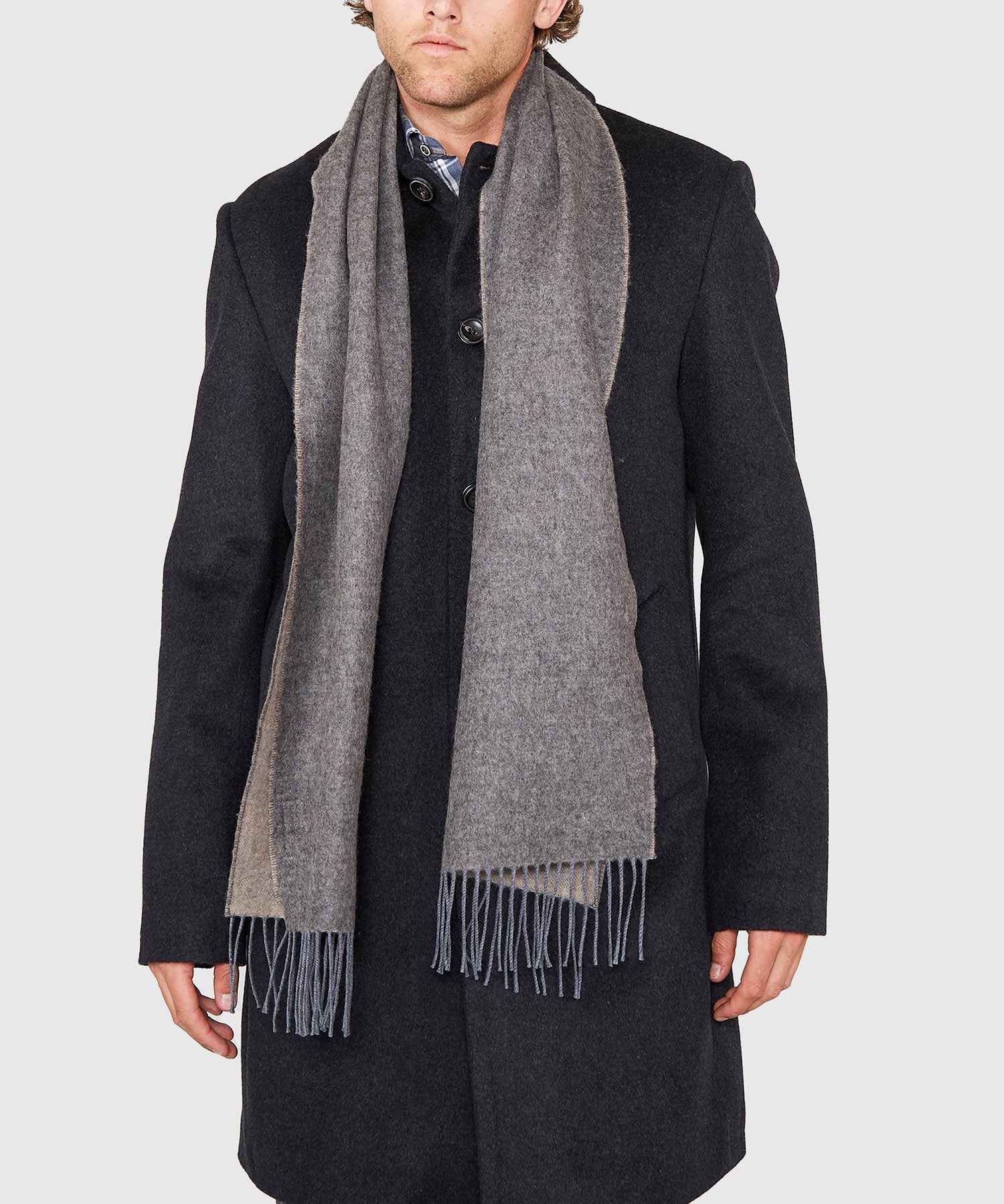 Reversible Merino Wool Scarf