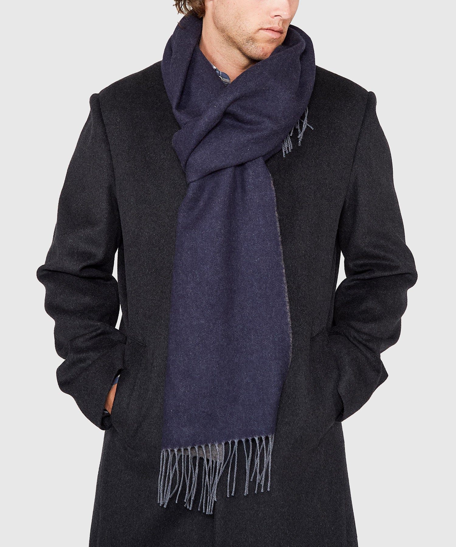 Reversible Merino Wool Scarf