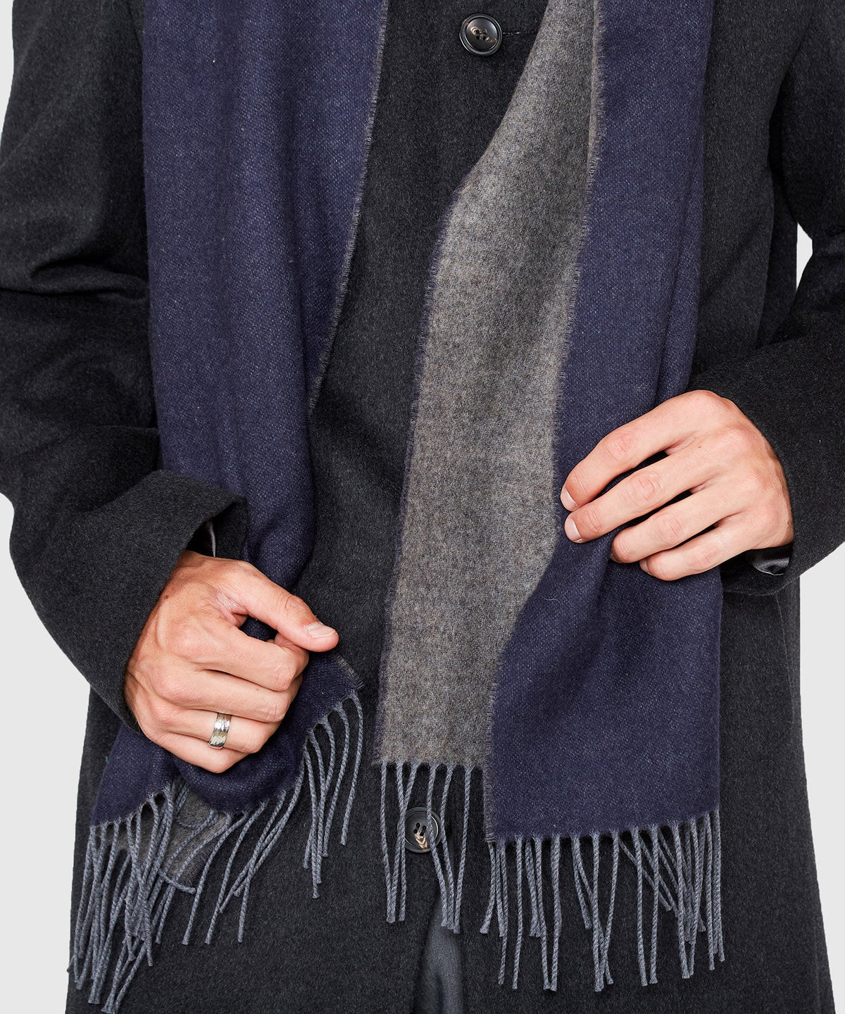 Reversible Merino Wool Scarf