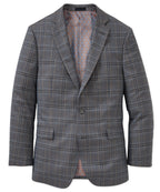 Two Button Windowpane Wool Sport Coat – Grey
