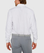 Long Sleeve Performance Print Sport Shirt – Black/White