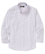 Long Sleeve Performance Plaid Sport Shirt – Lilac/Sky