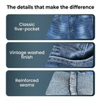 Moderne Slim-Fit-Stretchjeans für Herren