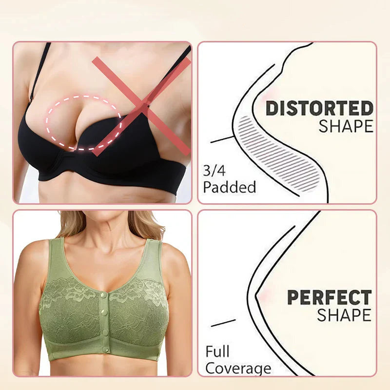 BIG SALEComfortable Wireless Shaping Front-Fasten Bra