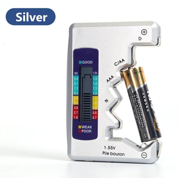 Gratis draagbare digitale batterijtester©\Universele tester voor alle©\formaten huishoudbatterijen