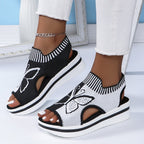 Women's Casual Peep-Toe Platform Beach Sandals