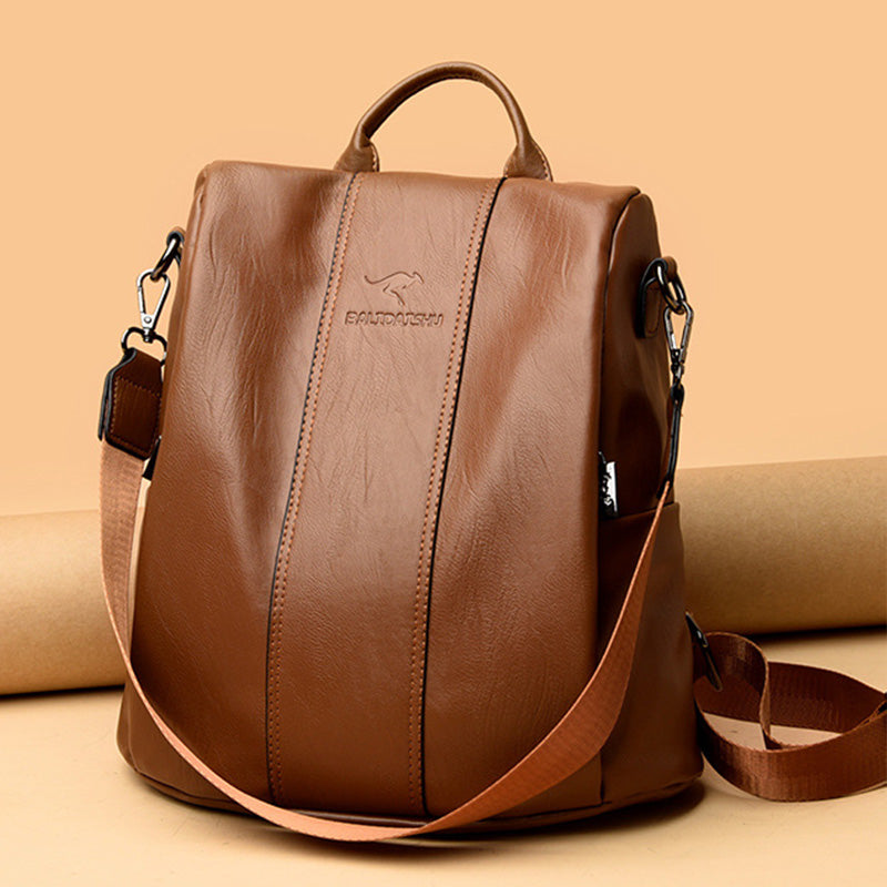 Ladies' Large Capacity Backpack ¨C Stylish, PU Leather, User-Friendly