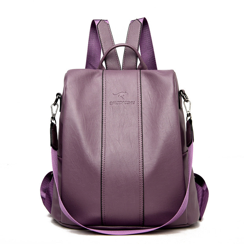 Ladies' Large Capacity Backpack ¨C Stylish, PU Leather, User-Friendly
