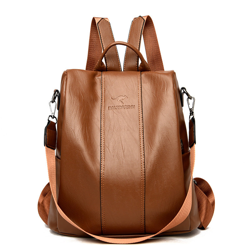 Ladies' Large Capacity Backpack ¨C Stylish, PU Leather, User-Friendly