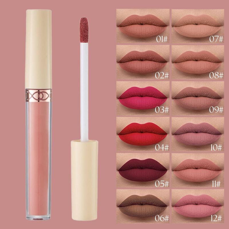 12 Colors Velvet Matte Liquid Lipstick