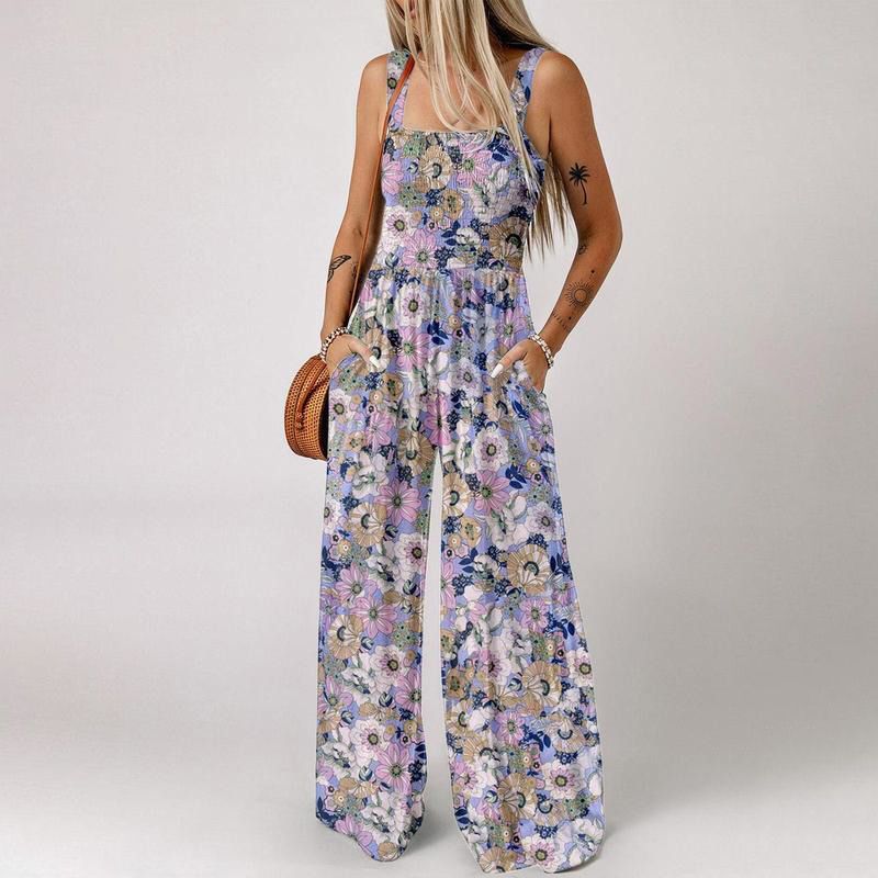 Women¡¯s Casual Printed Sleeveless Overalls Jumpsuit ¨C Comfortable, Stylish & Effortless Summer Wear