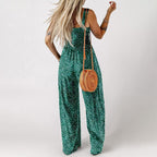 Women¡¯s Casual Printed Sleeveless Overalls Jumpsuit ¨C Comfortable, Stylish & Effortless Summer Wear